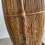 Vintage Bar Sports in bamboo and wicker bar cart, 1970s