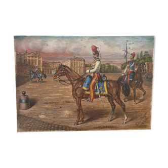 Pastel on paper Compiègne 1860