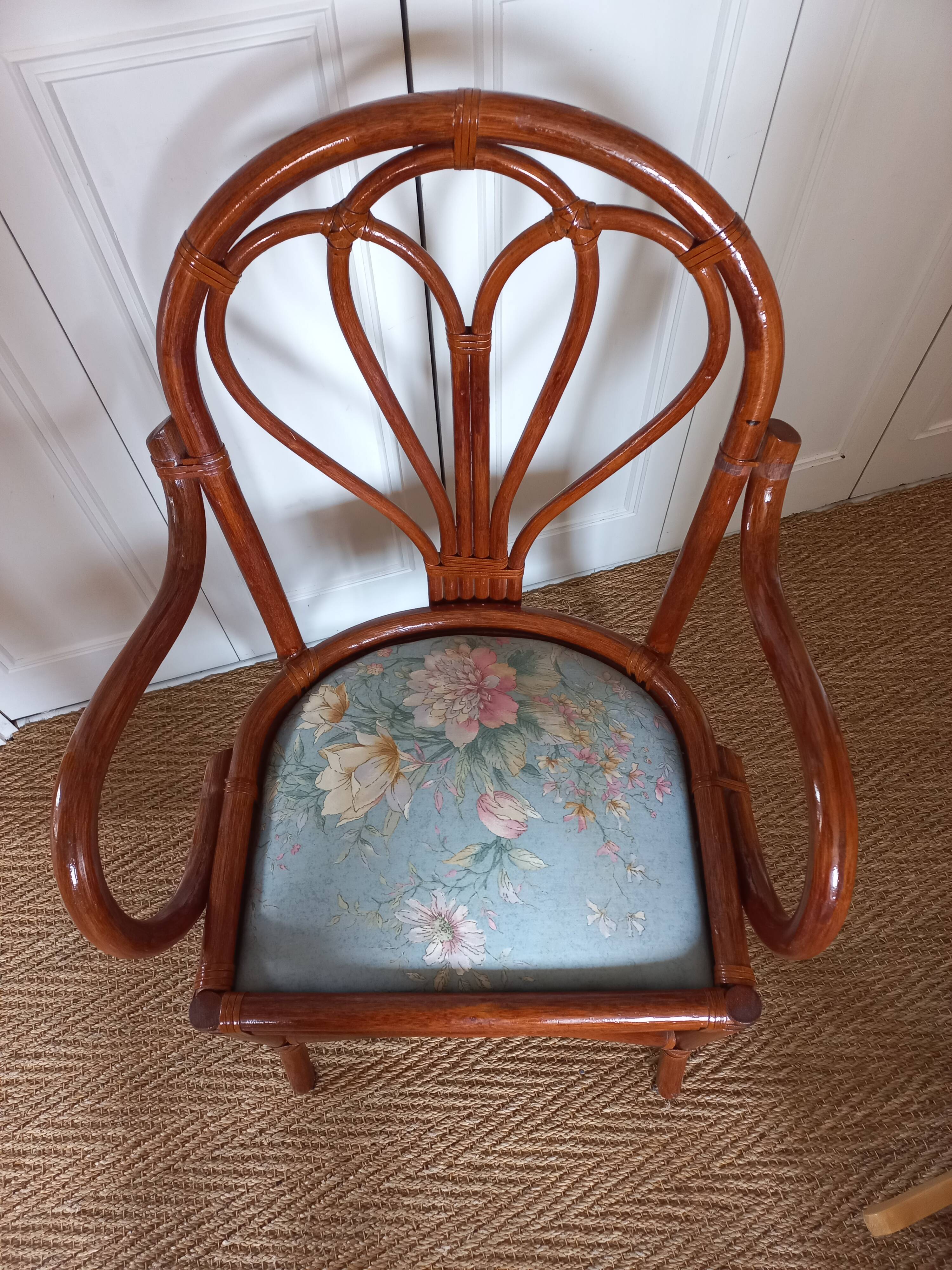 Rattan armchair from the 70s