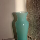 Turquoise blue opaline vase