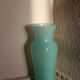 Vase en opaline bleue turquoise