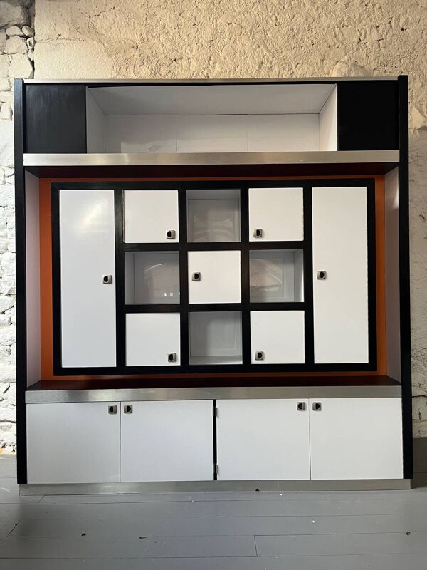 Ensemble meubles de salon atypique des  Années 80