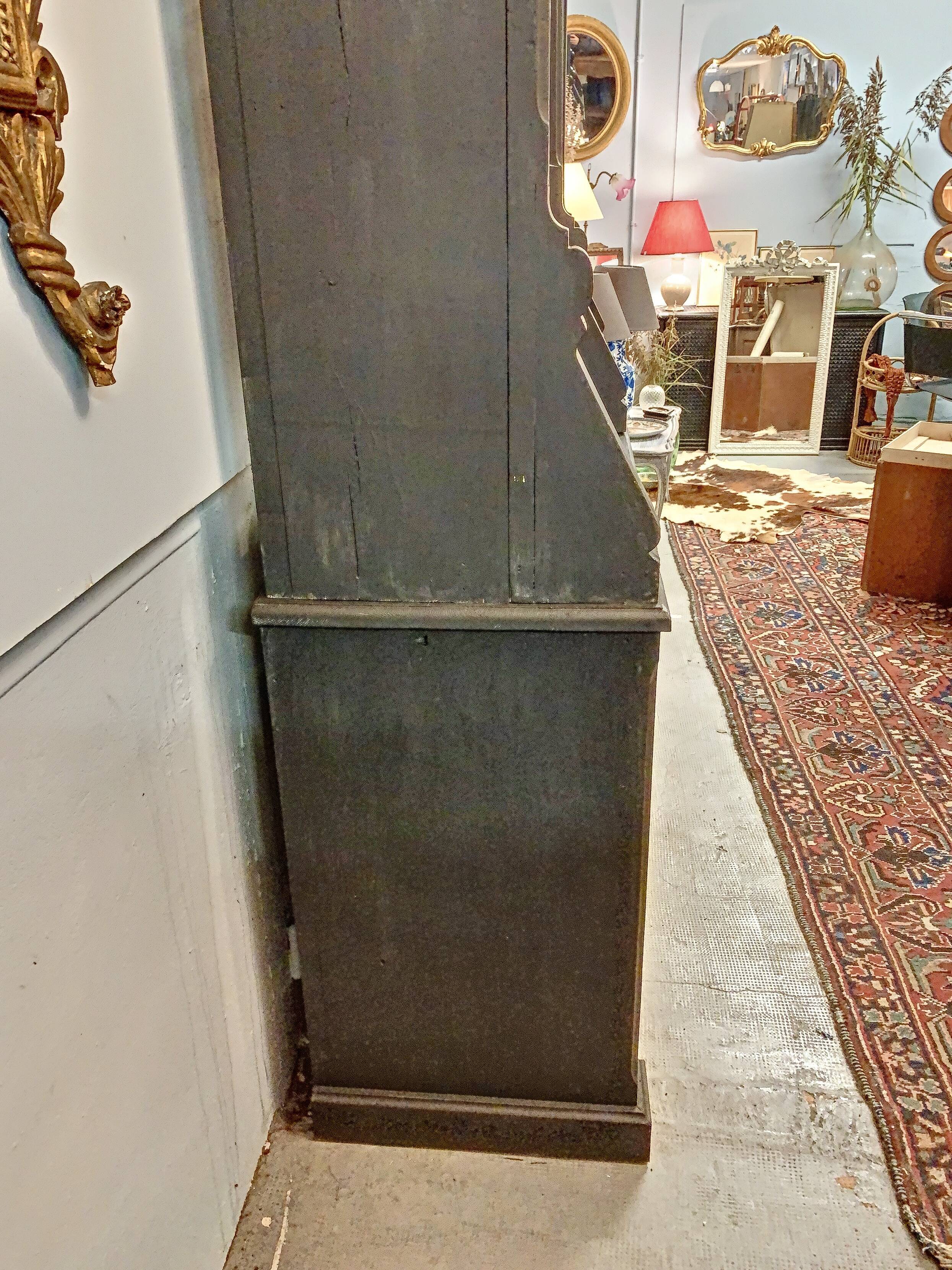 Pair of black China buffets