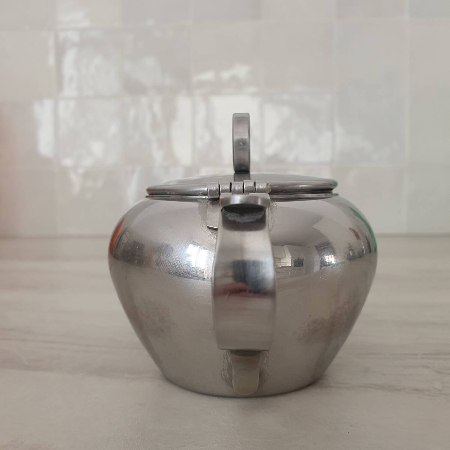 Rémy Letang / Small brushed 18/10 stainless steel teapot