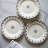 Six old flat plates "gagny" - iron earth