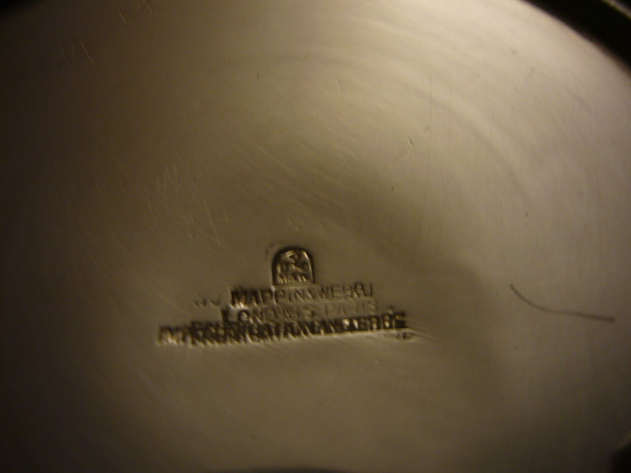 Silver metal teapot or coffee maker