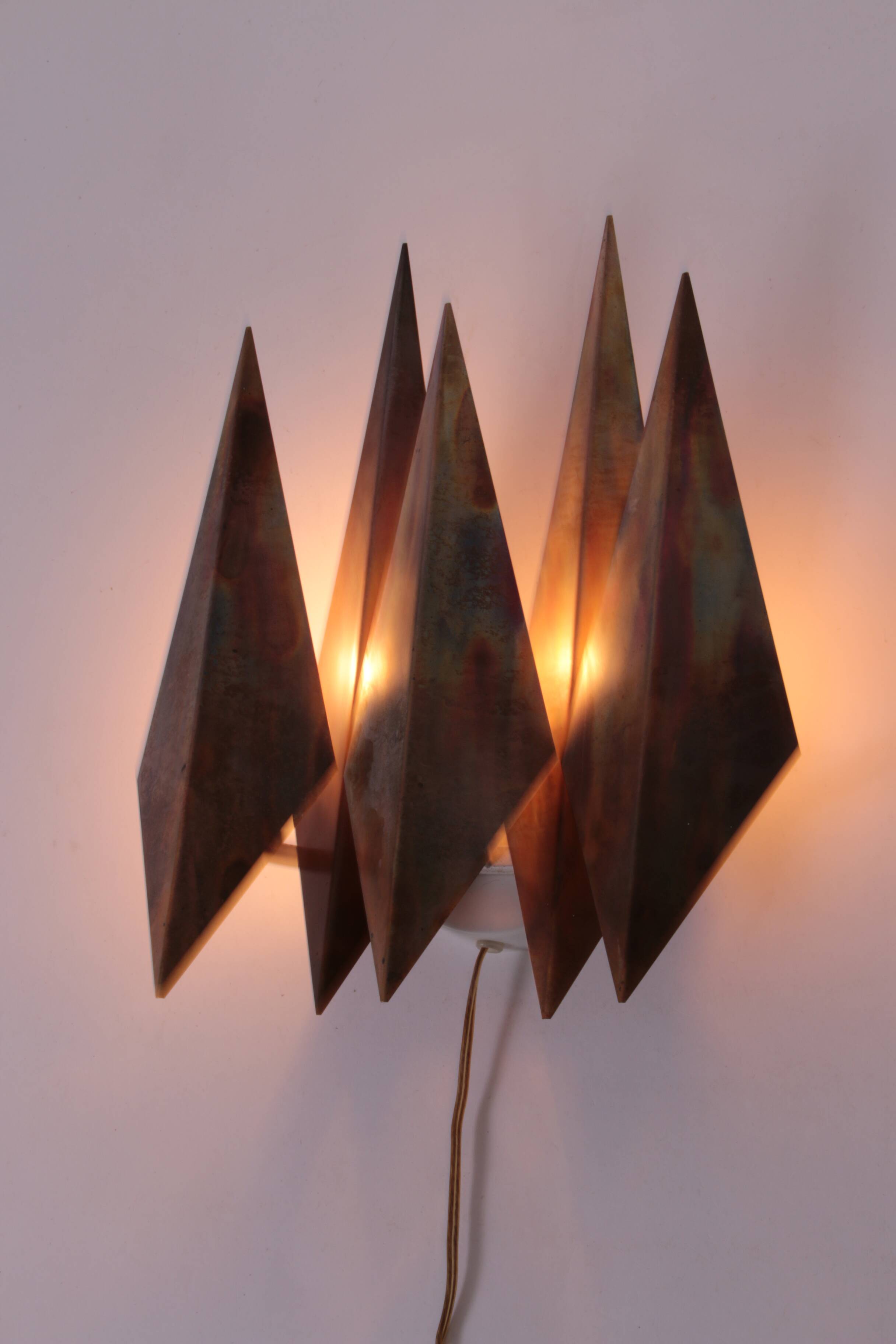 Danish Copper Walllamp from Svend Aage Holm Sorensen 1960