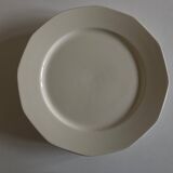 Set of 6 modernist ivory ironstone plates