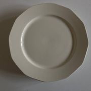 Set de 6 assiettes ivoire modernistes terre de fer