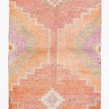 Tapis de couloir turc orange citrouille 3x10, 91x321 cm