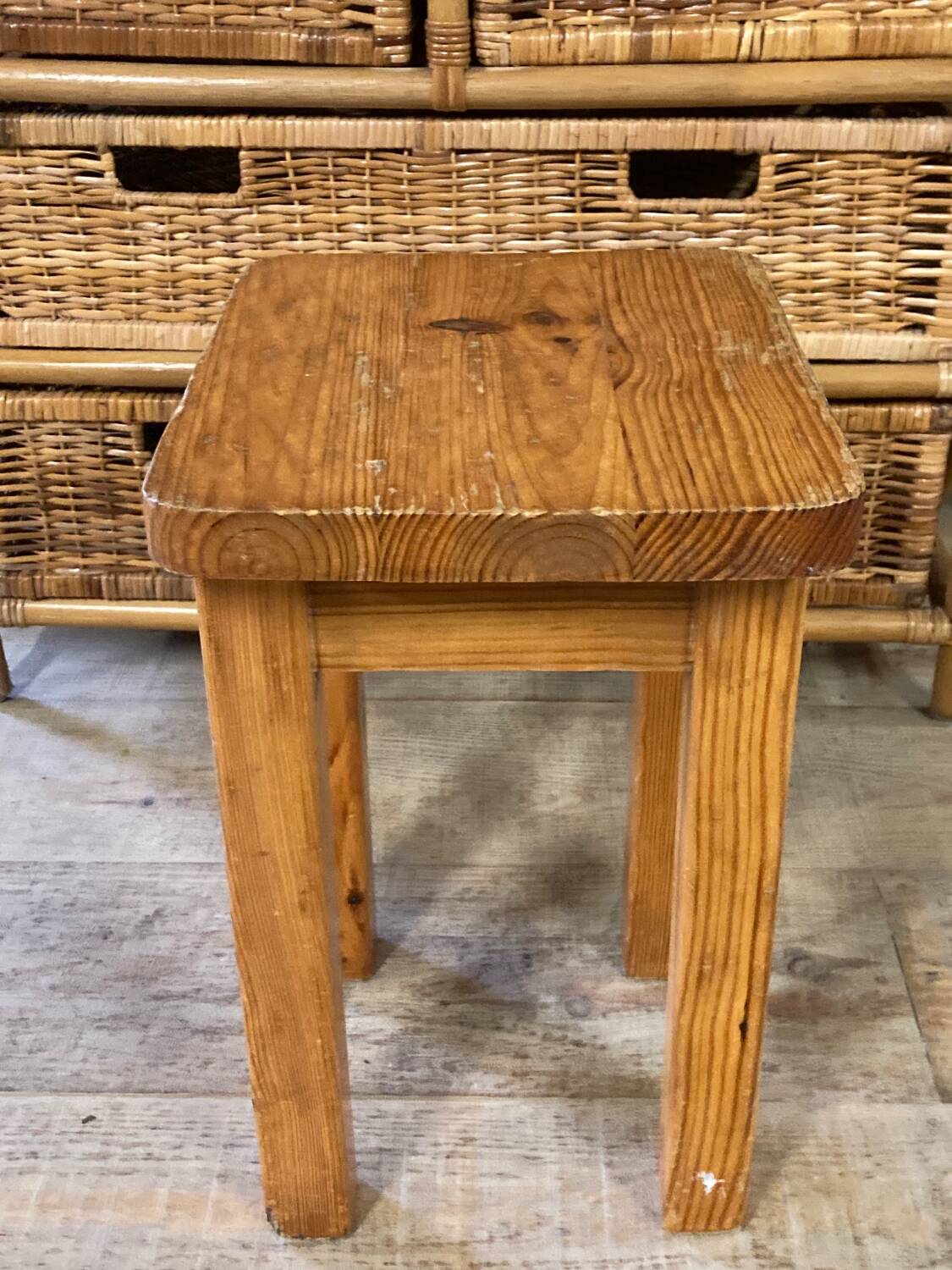 Renewed wooden stool