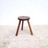 Wooden tripod country stool