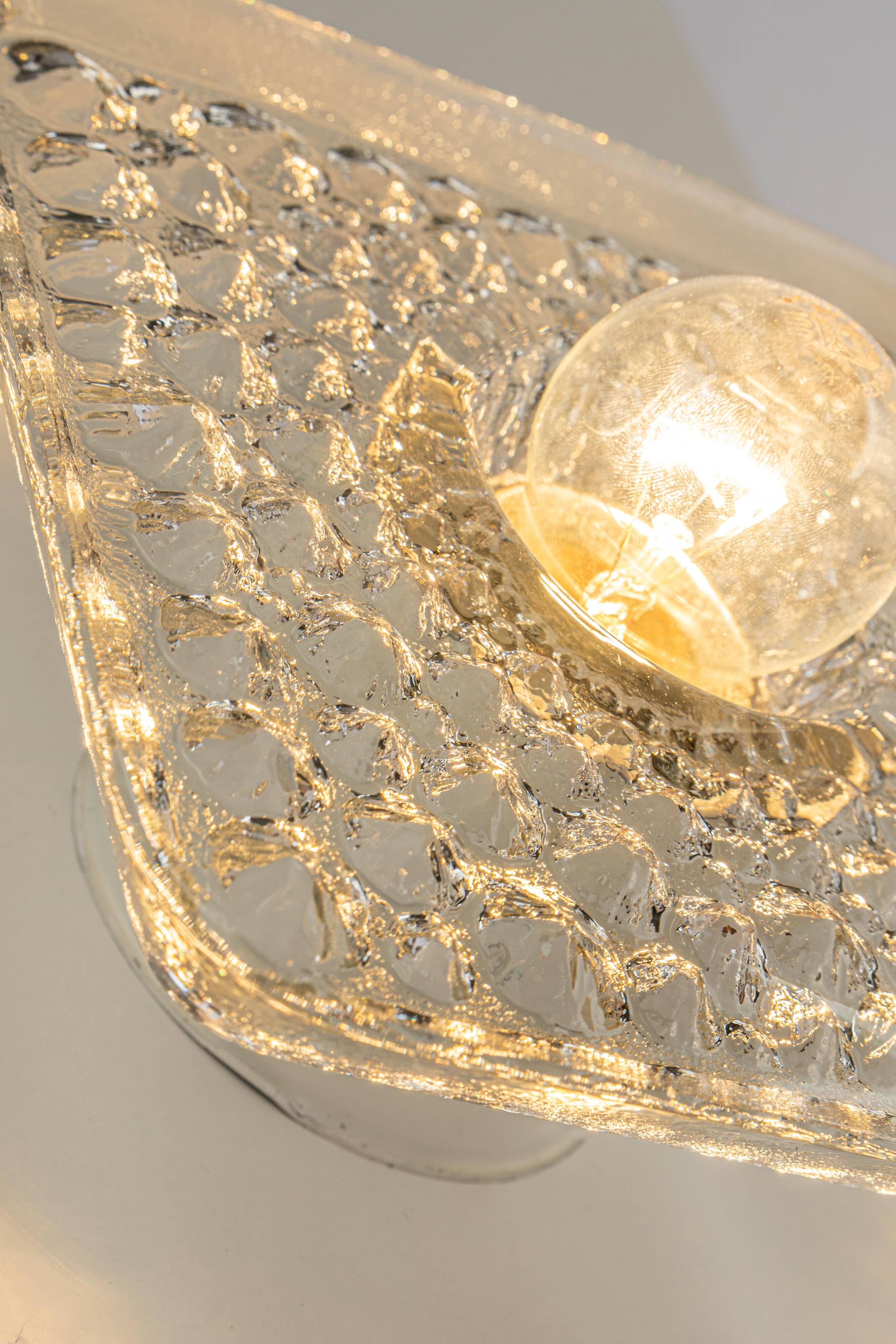 Exclusive Sputnik wall sconces in crystal by Peill & Putzler, Germany.