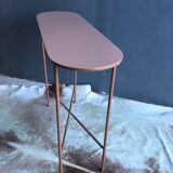 Old pink metal console