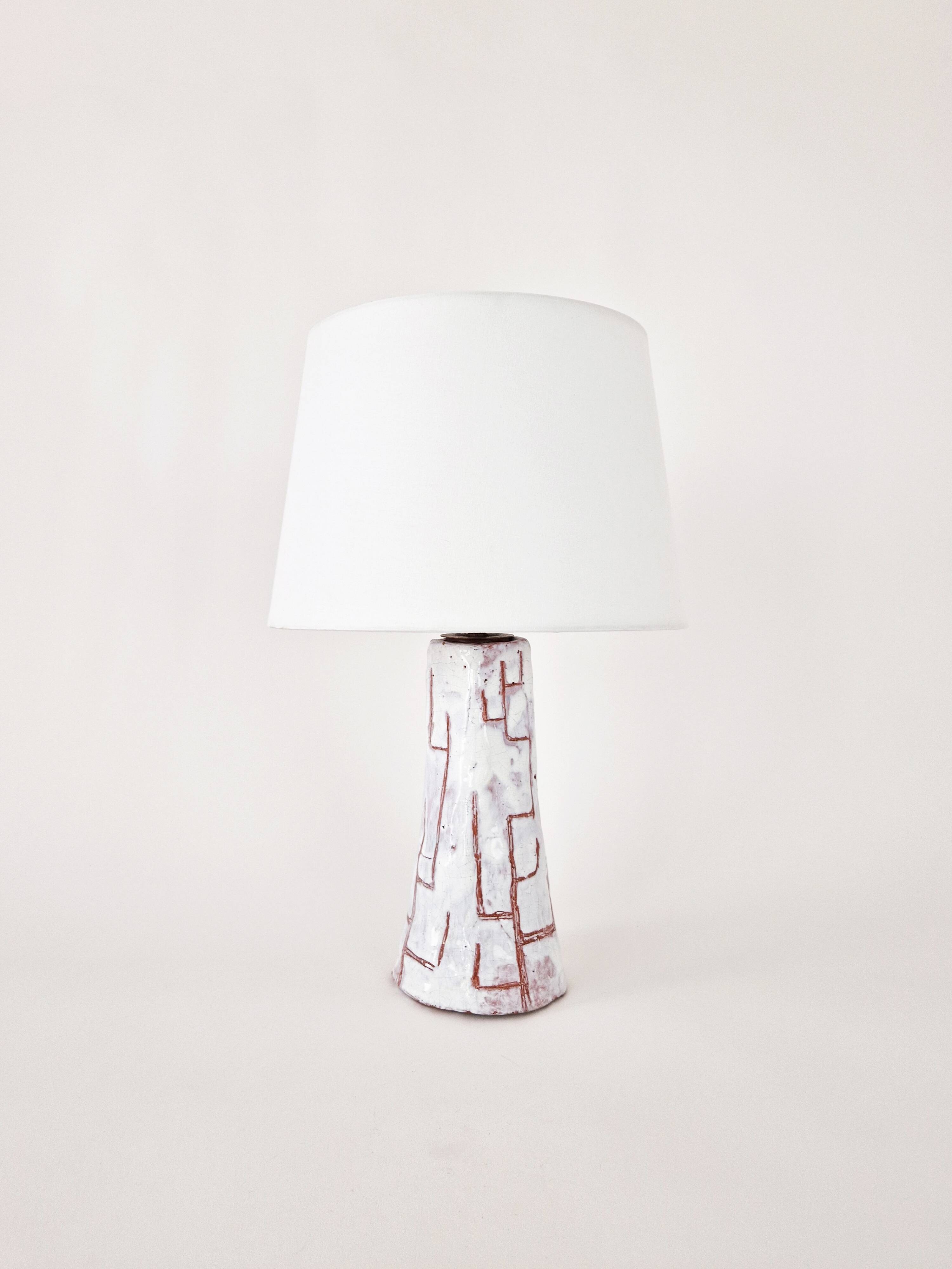 Vintage ceramic lamp foot 1960