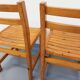 Pair of vintage pine chairs from the 70s