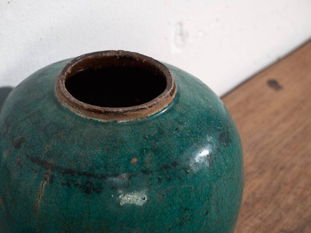 Round green antique vase (c.1820) #28