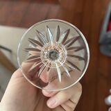 6 Cristal Grand Duc stemmed glasses for wine or water in genuine crystal