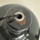 Pair of antique enamelled industrial workshop suspensions