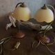 Pair of Domec Luminaires bedside lamps