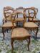 6 chaises dépareillées cannées