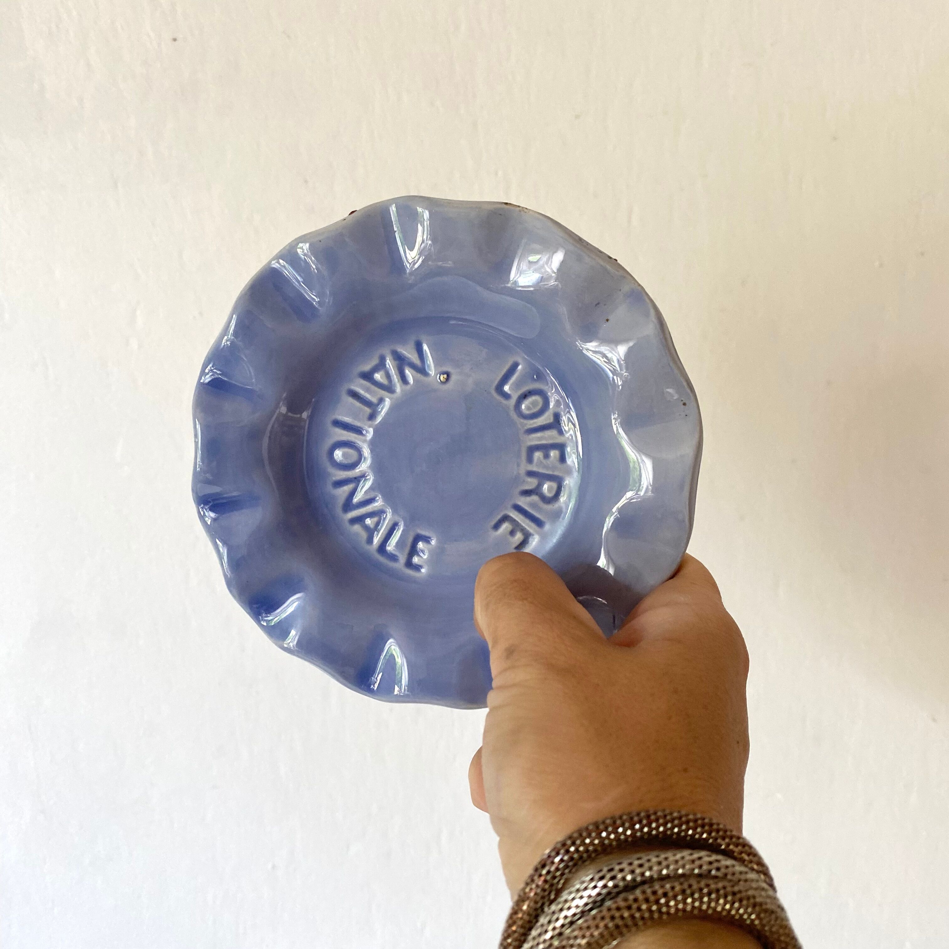 National Lottery advertising ashtray