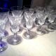 Set of 11 baccarat red wine glasses carcassonne model