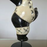 Sculpture "DEESSE" in the style of Niki de Saint Phalle, papier-mâché 1990