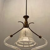 Italian Art Deco Murano Glass Pendant Lamp