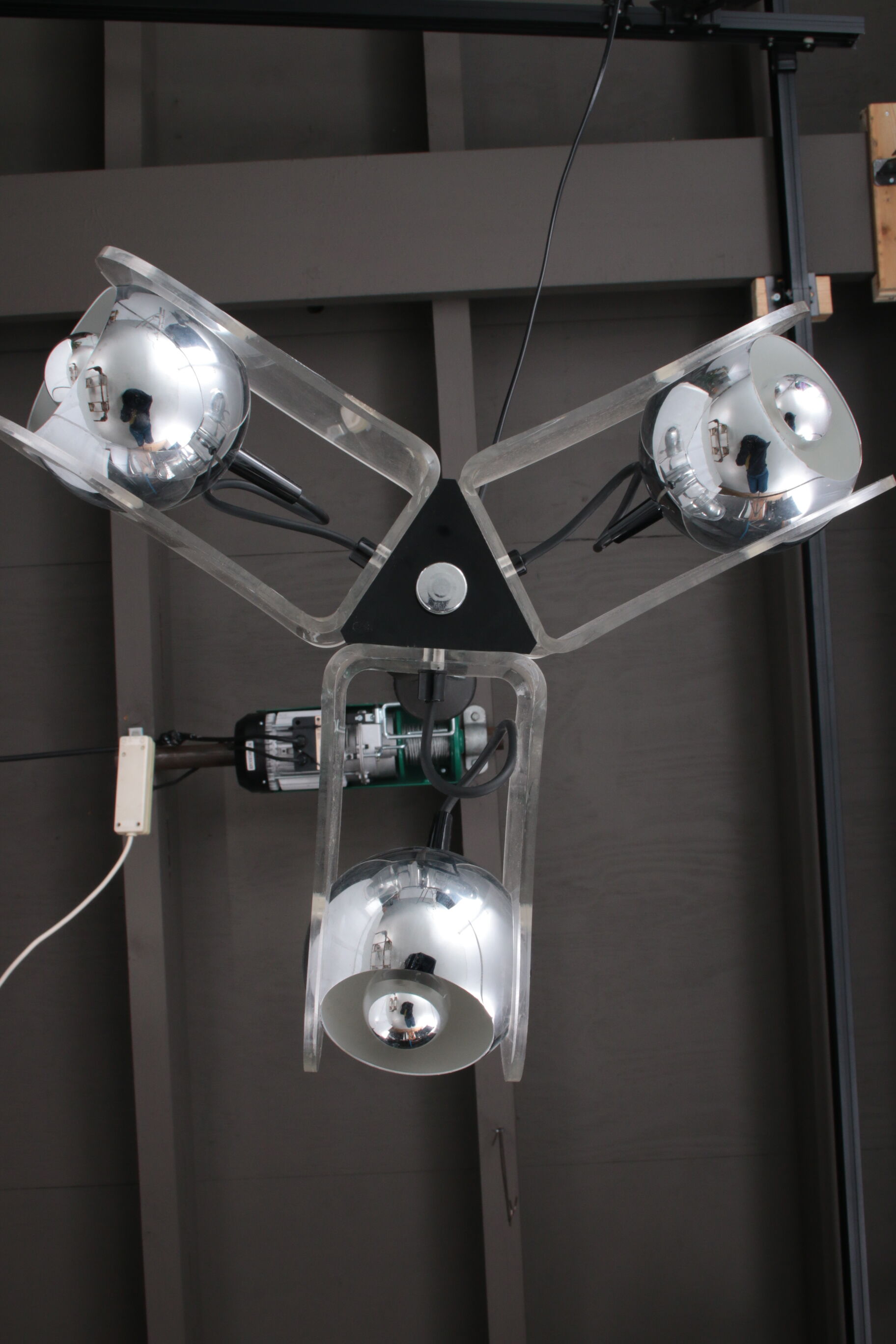 Vintage hanging lamp by Insta Elektro Germany, 1960s