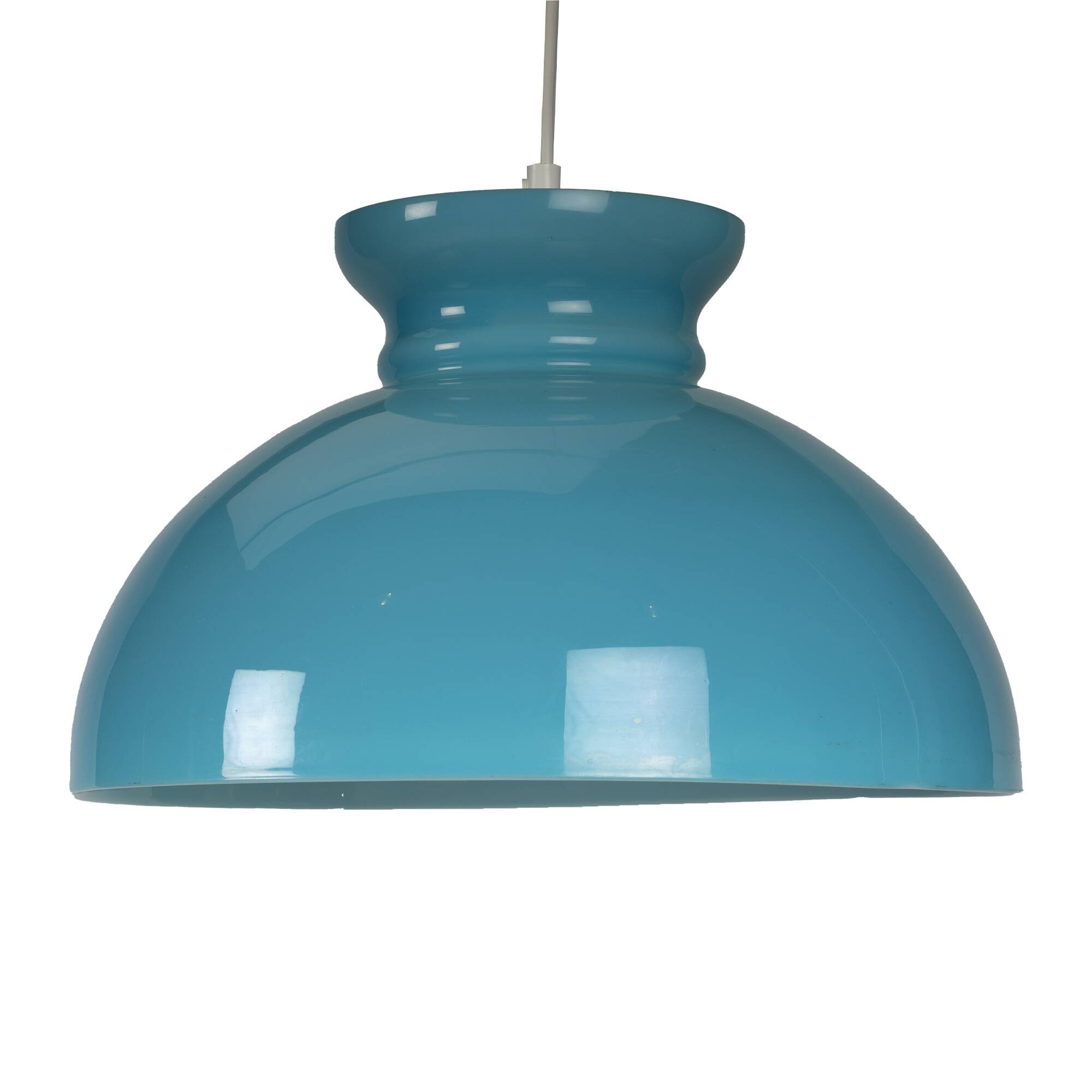 Turquoise vintage pendant lamp