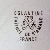 Saint Amand earthenware serving dish, eglantine model