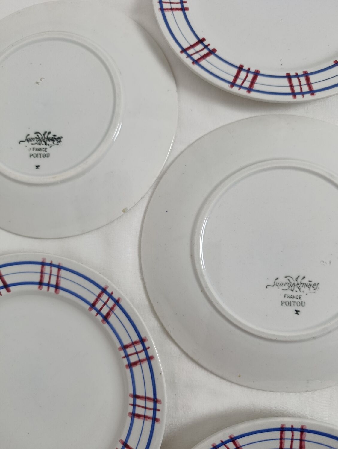 Dessert plates Sarreguemines Poitou set of 6