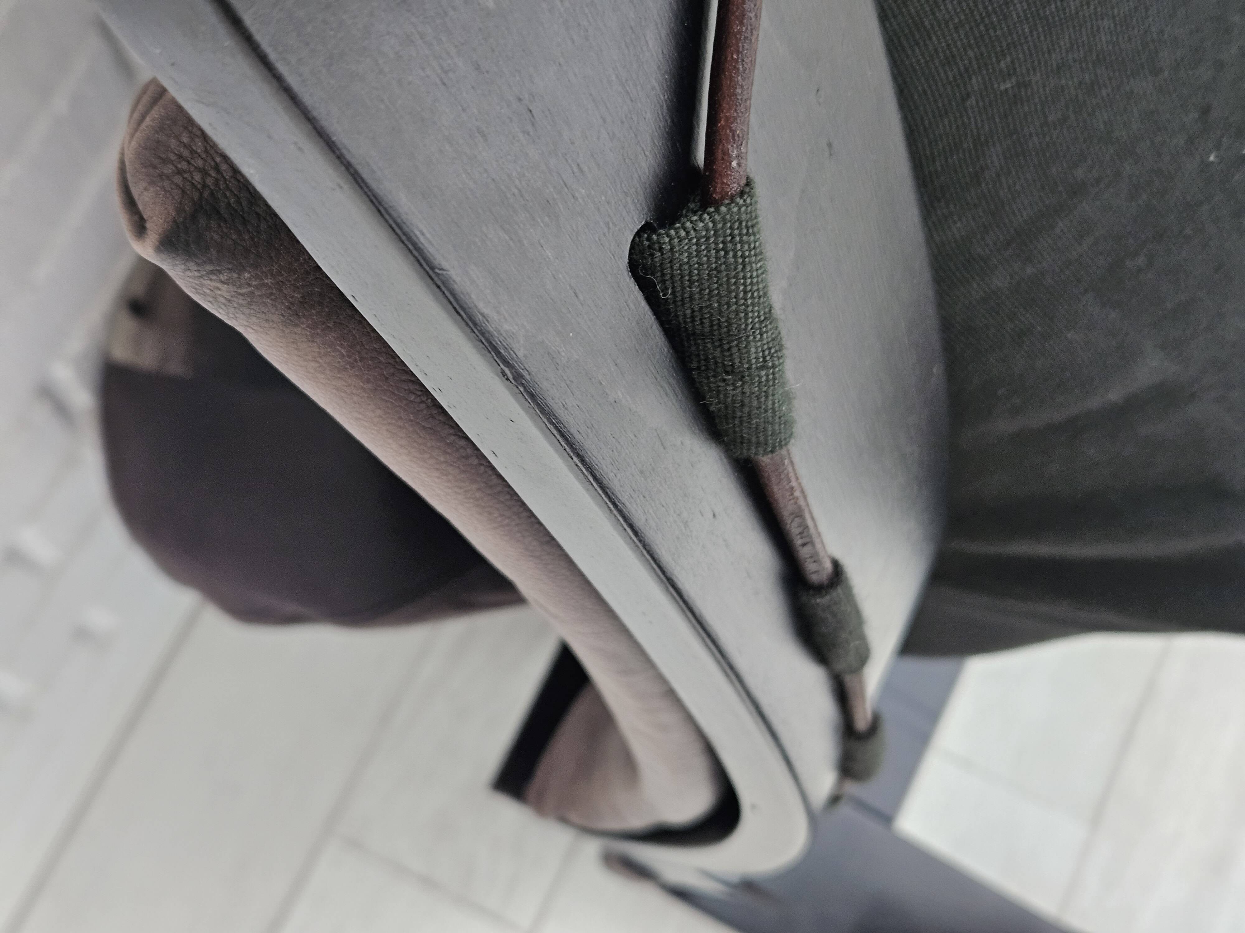 Chaise longue kroken, années 1970, design suédois par ake fribyter pour nelo, état d'origine.