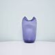 vase en verre soufflé à la bouche violet vintage