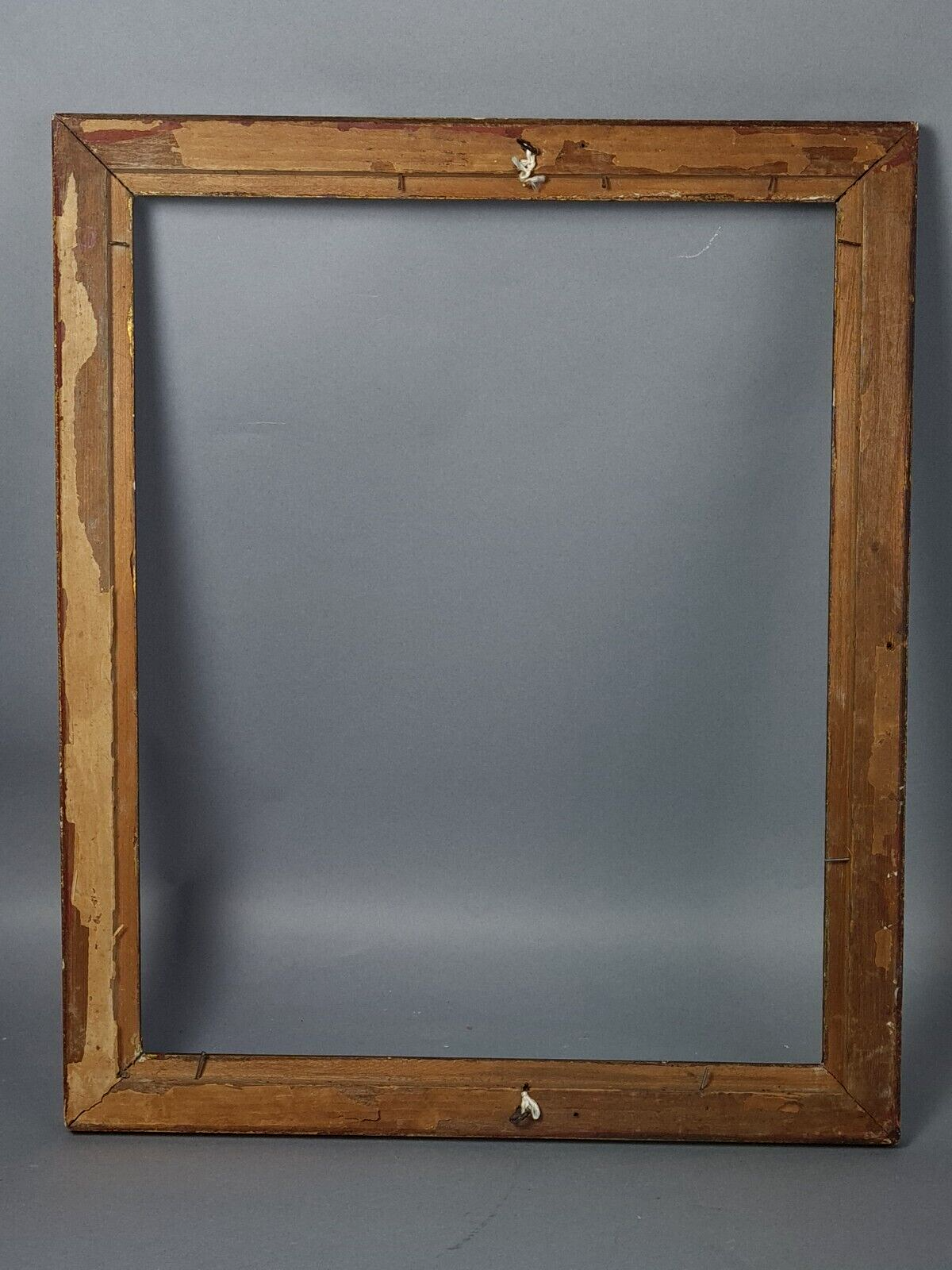 Old Italian frame gilded polychrome wood 47x39 cm, foliage 41x33 cm SB
