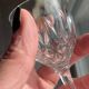 4 cut glass liqueur glasses on stems