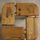 Vintage pine stool by Olof Ottelin - 1960