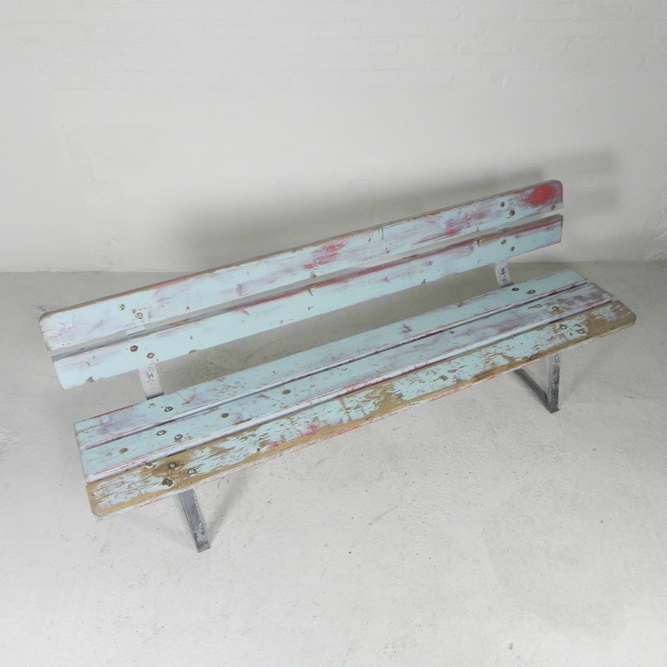 Tough, industrial sofa, 2 meters long, 1960s
