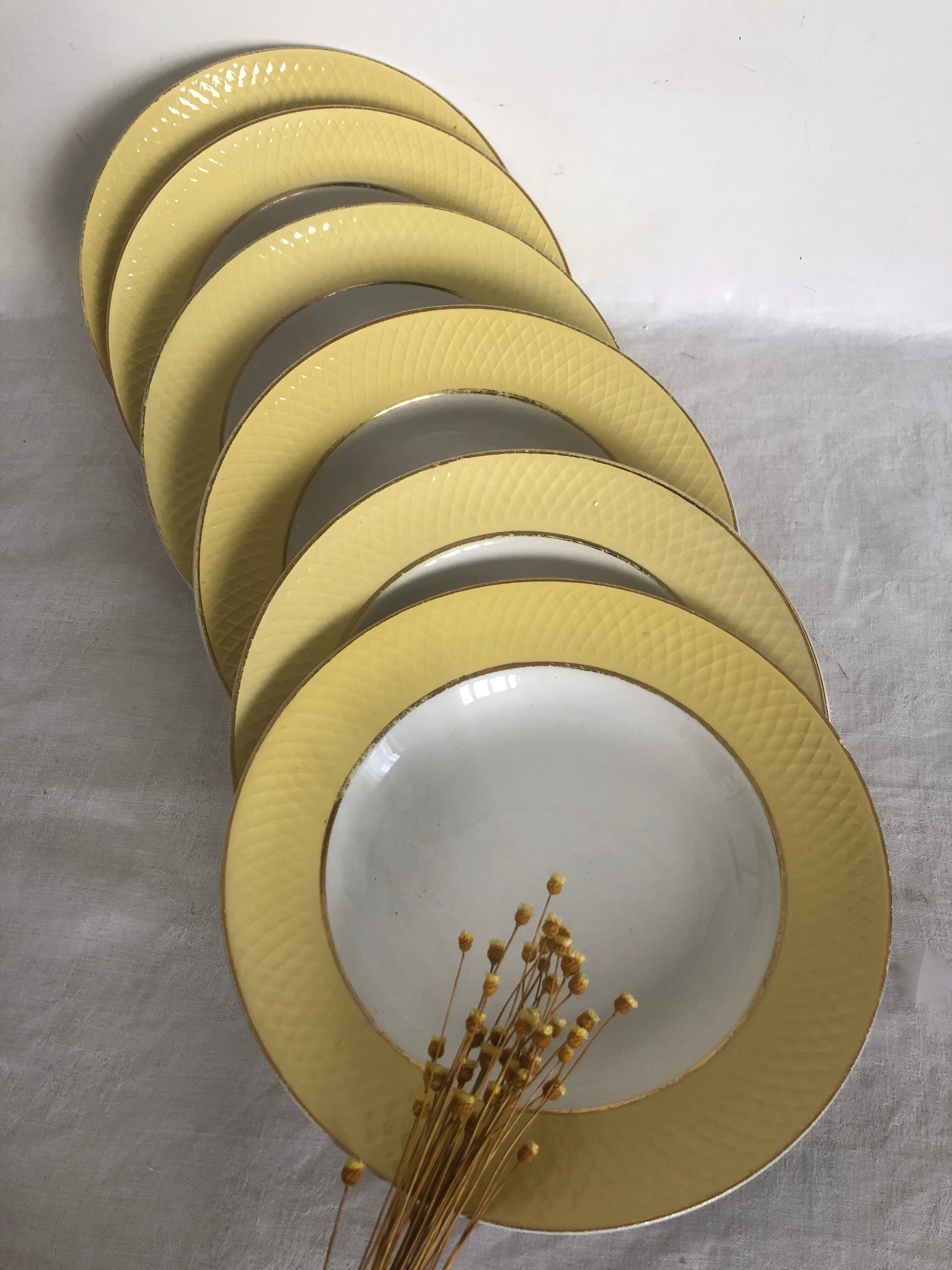 6 assiettes creuses - Orchies Moulin des Loups