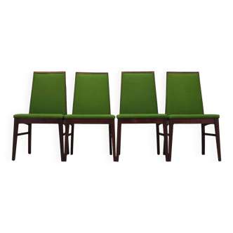 Set of four rosewood chairs, Danish design, 1970s, manufacturer: Dyrlund