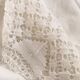 Net-style embroidered cotton tablecloth.