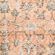 Tapis floral orange vintage, 340x85cm