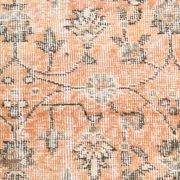 Tapis floral orange vintage, 340x85cm