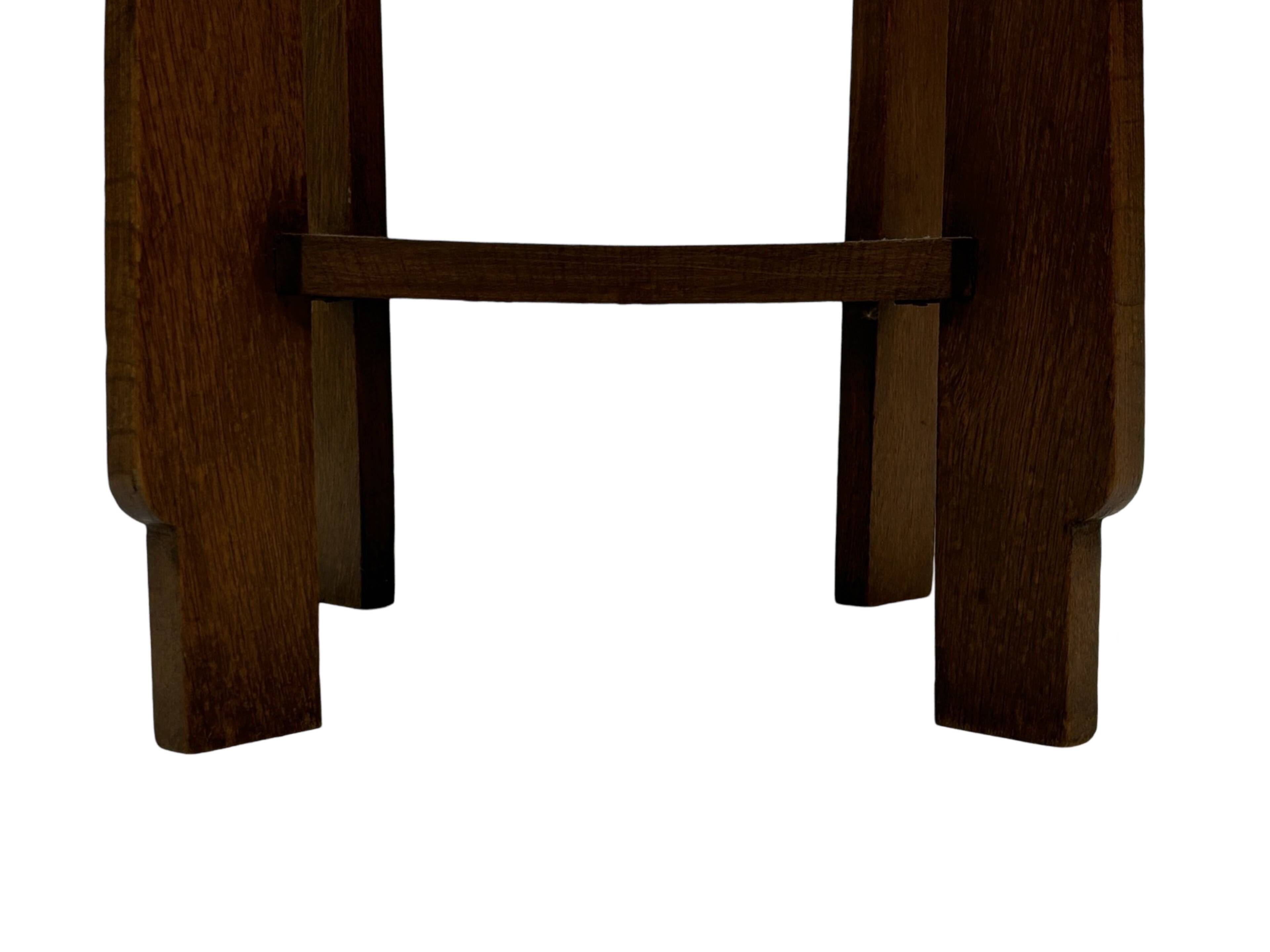 Art Deco plant table side table Oak 1950s