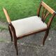 Bench, end of sofa, two-tone wooden end of bed. Old