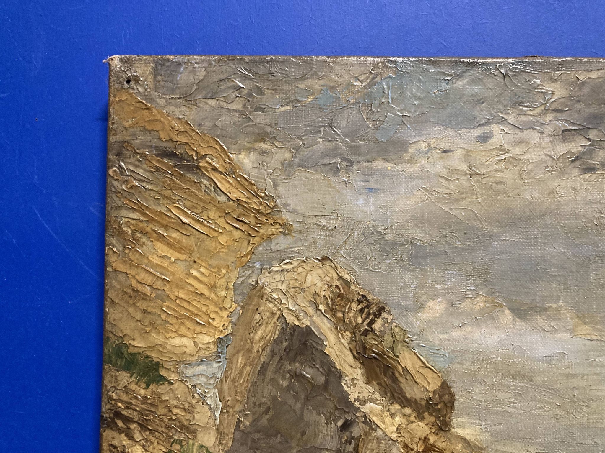Johan Adolf HAMMES (1905-1994), Le Mauvais temps aux Pierrières, huile