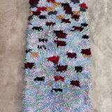 Tapis Berbère Boucherouite coloré - 77 x 239 cm