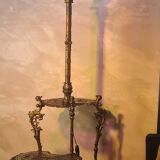cast iron street lamp ornate side table with 3-tier support Hollywood