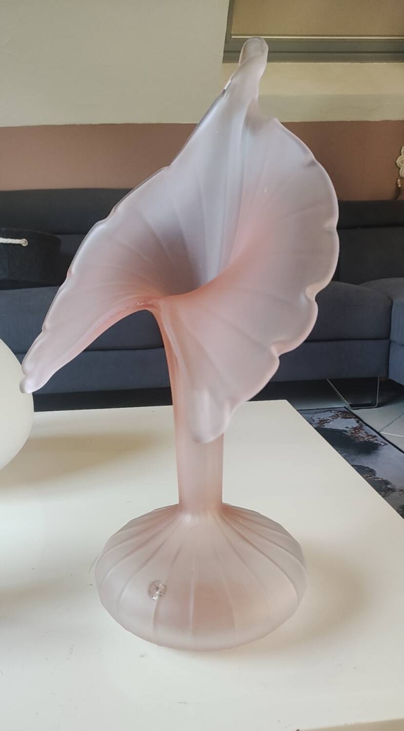 Large Italian Vase, Jack in the Pulpit corolla neck, Murano style